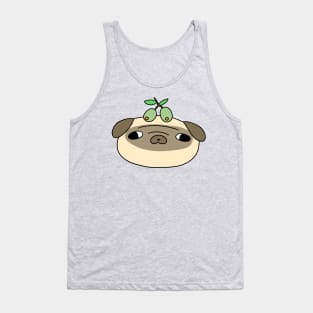 Olive Pug Face Tank Top